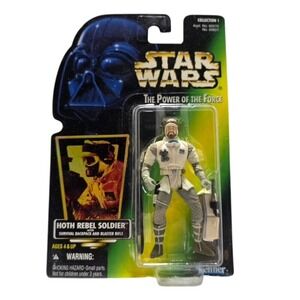 Star Wars Power of the Force Hoth Rebel Soldier Green Card 1996‎